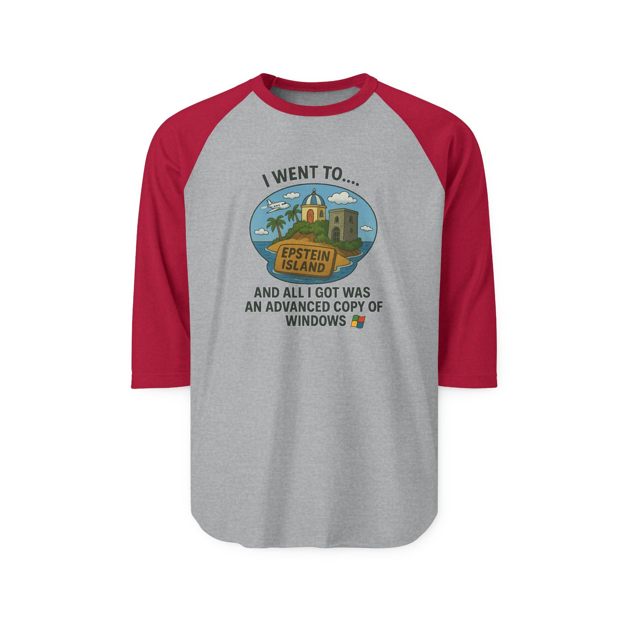 Vintage Raglan Tee – “Advanced Copy of Windows” Parody