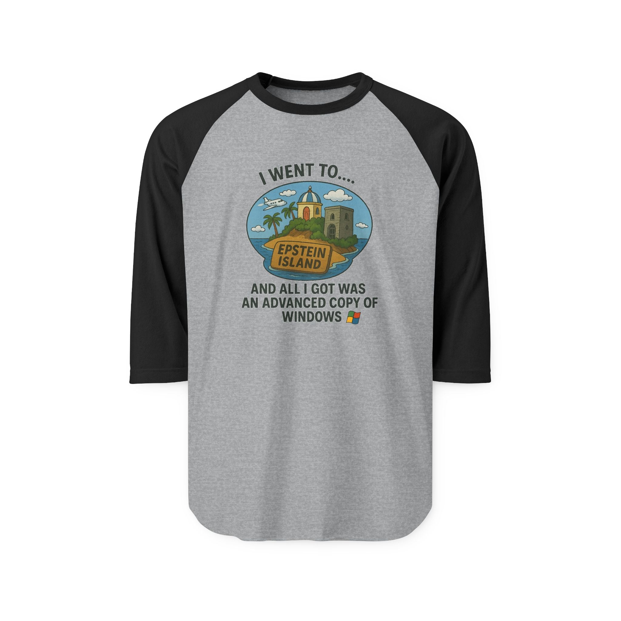 Vintage Raglan Tee – “Advanced Copy of Windows” Parody