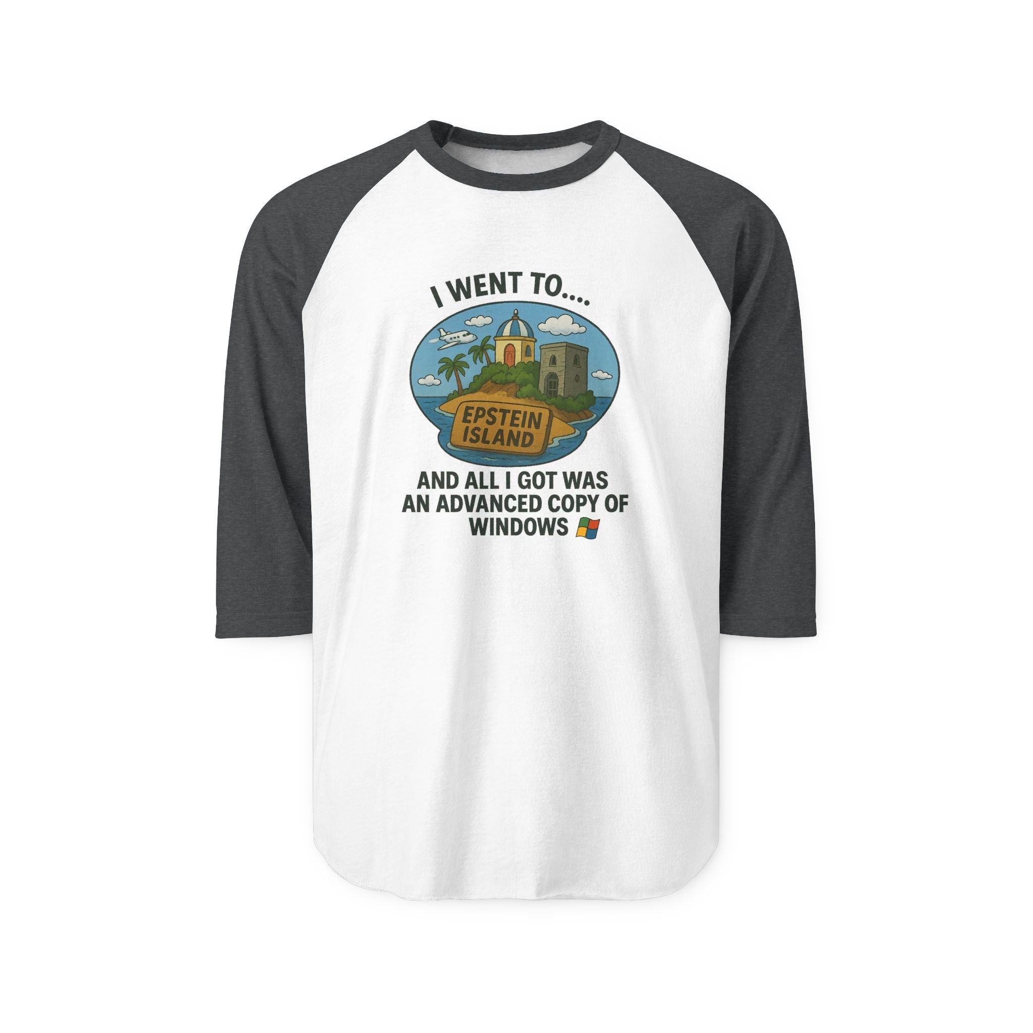 Vintage Raglan Tee – “Advanced Copy of Windows” Parody