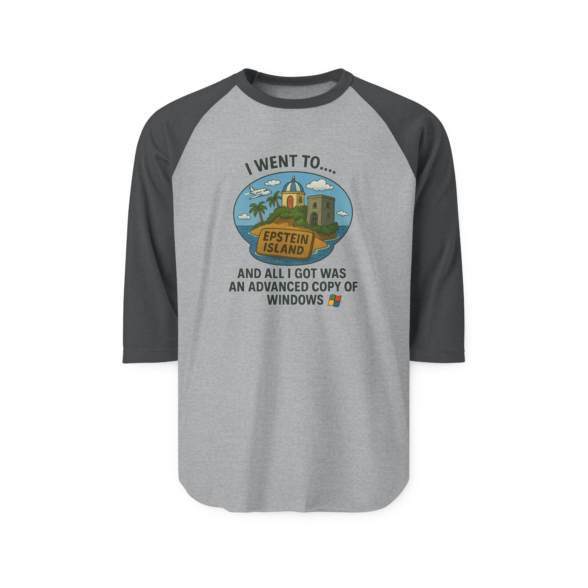 Vintage Raglan Tee – “Advanced Copy of Windows” Parody