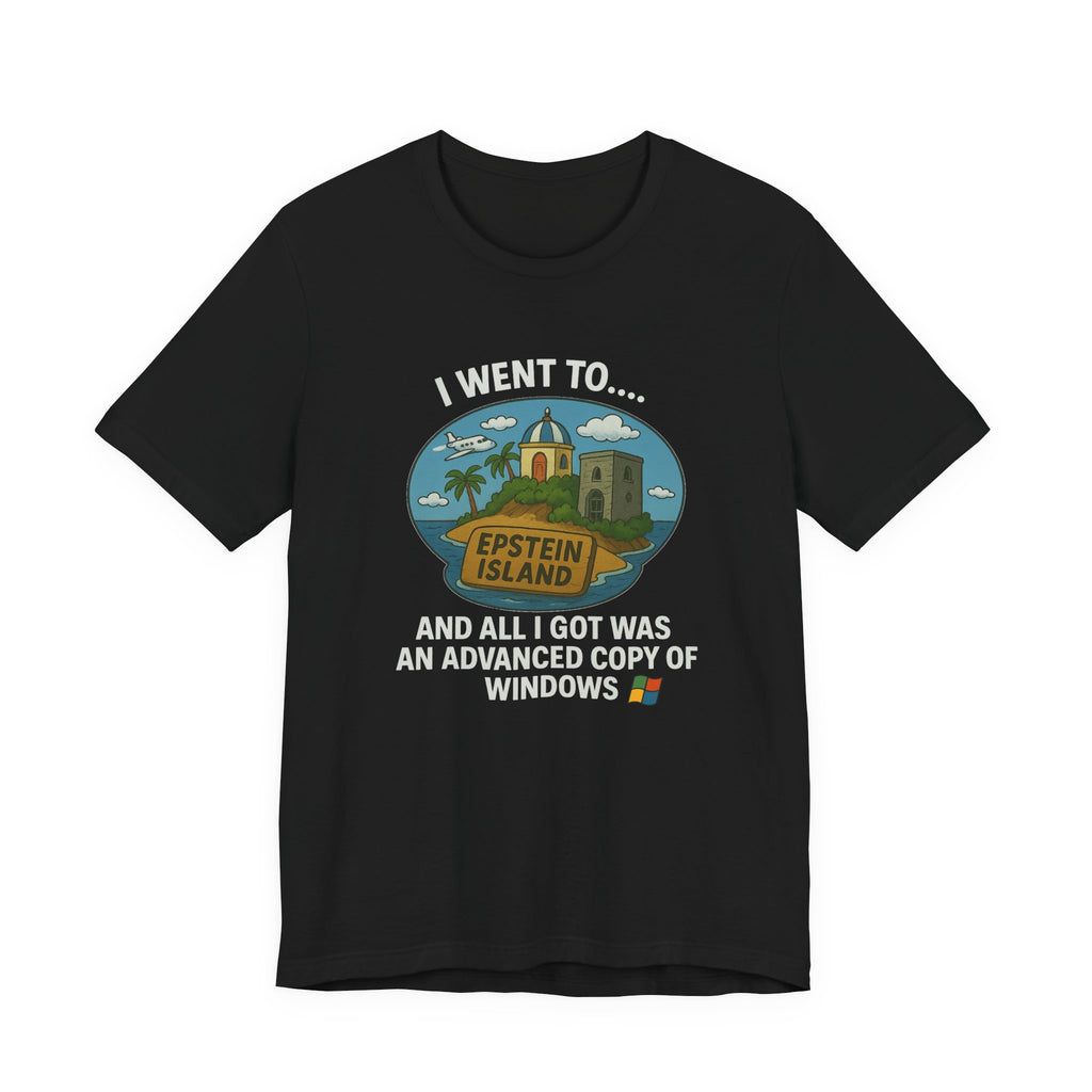 Parody T-Shirt – “Advanced Copy of Windows” Island Souvenir