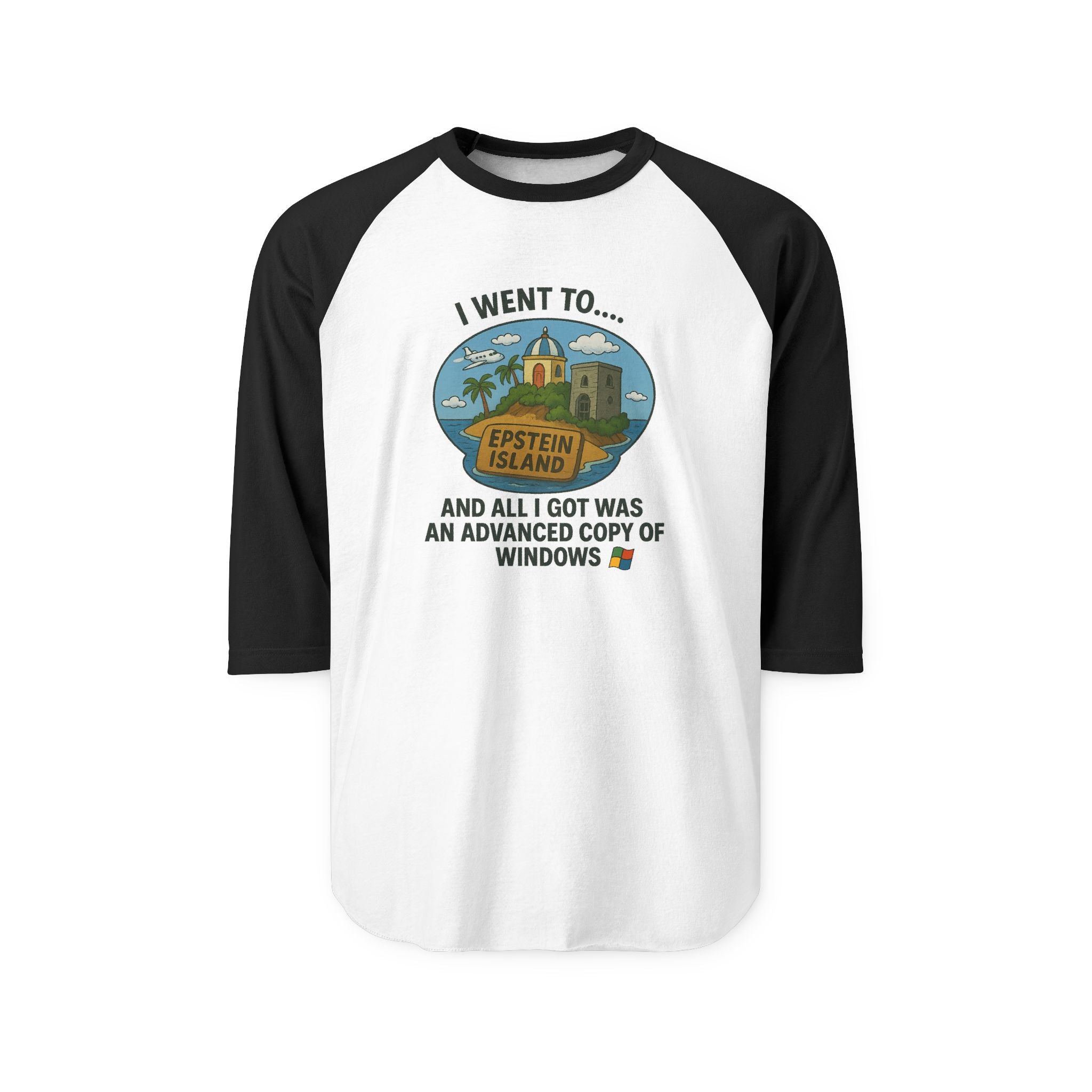 Vintage Raglan Tee – “Advanced Copy of Windows” Parody