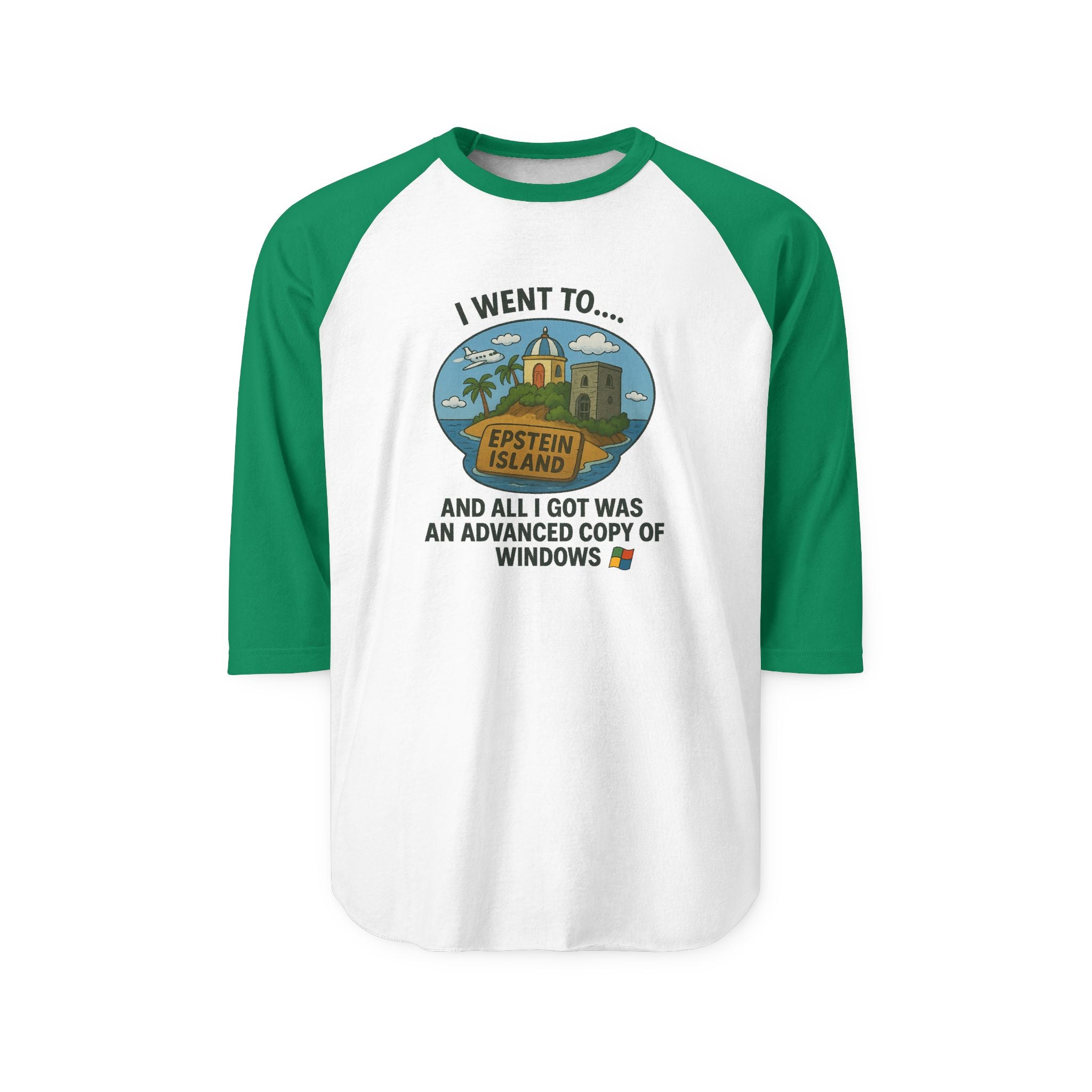 Vintage Raglan Tee – “Advanced Copy of Windows” Parody