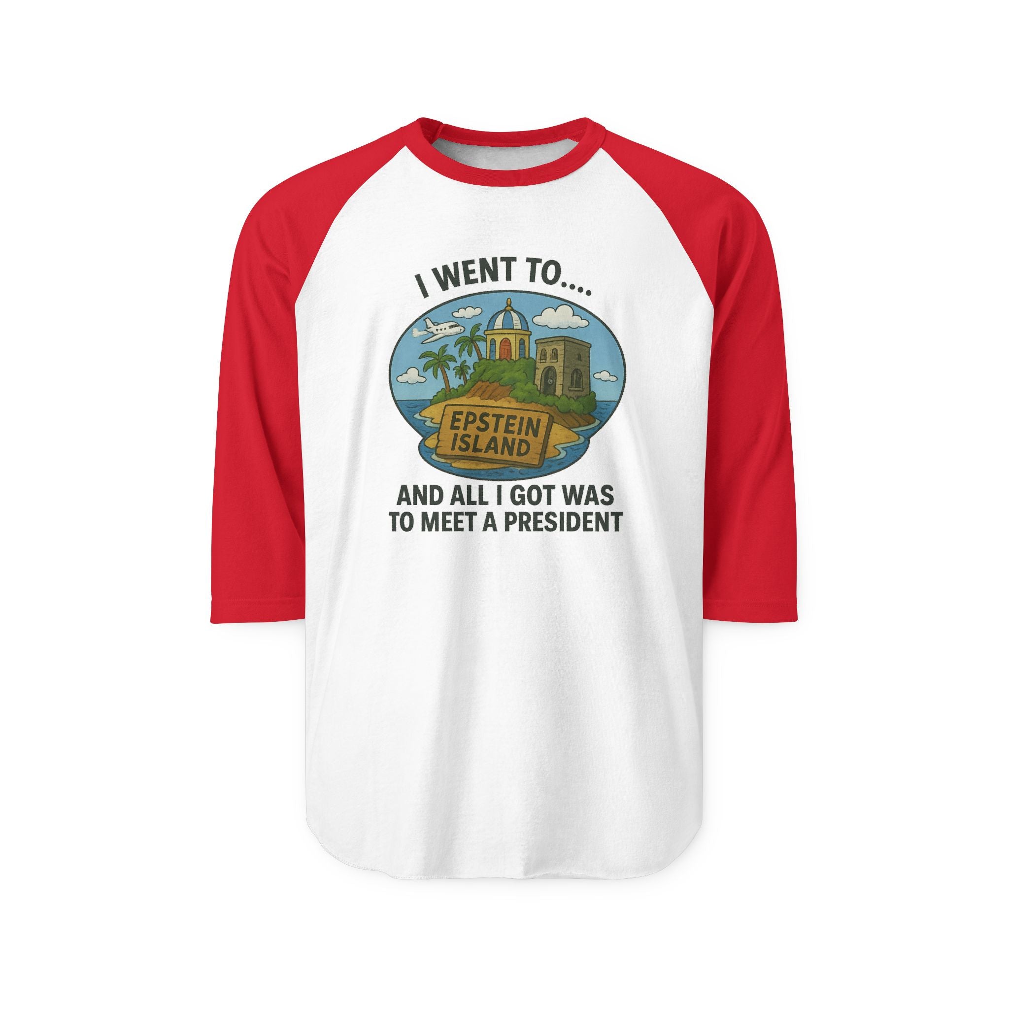 Vintage Raglan Tee – “Met a President” Parody Shirt