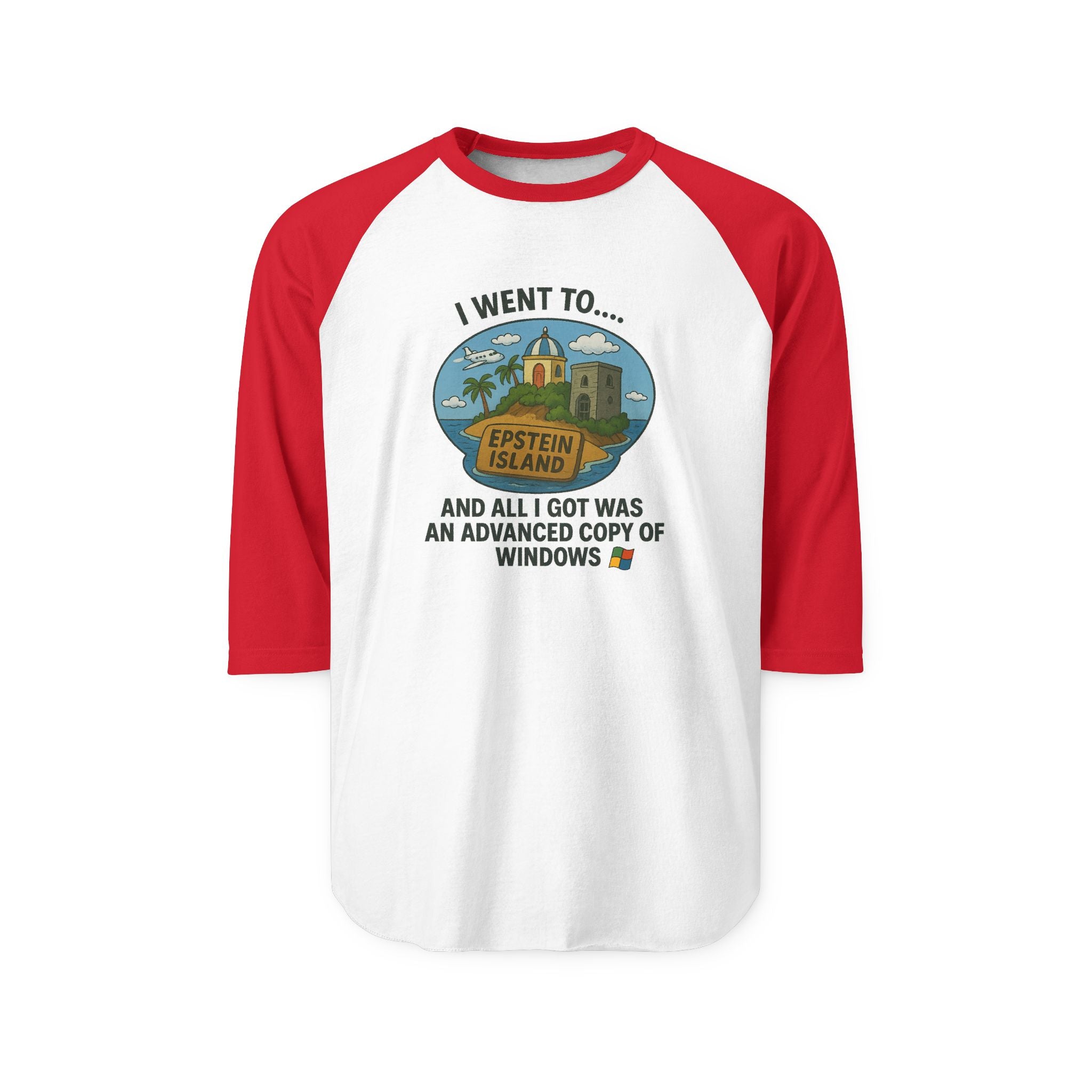 Vintage Raglan Tee – “Advanced Copy of Windows” Parody