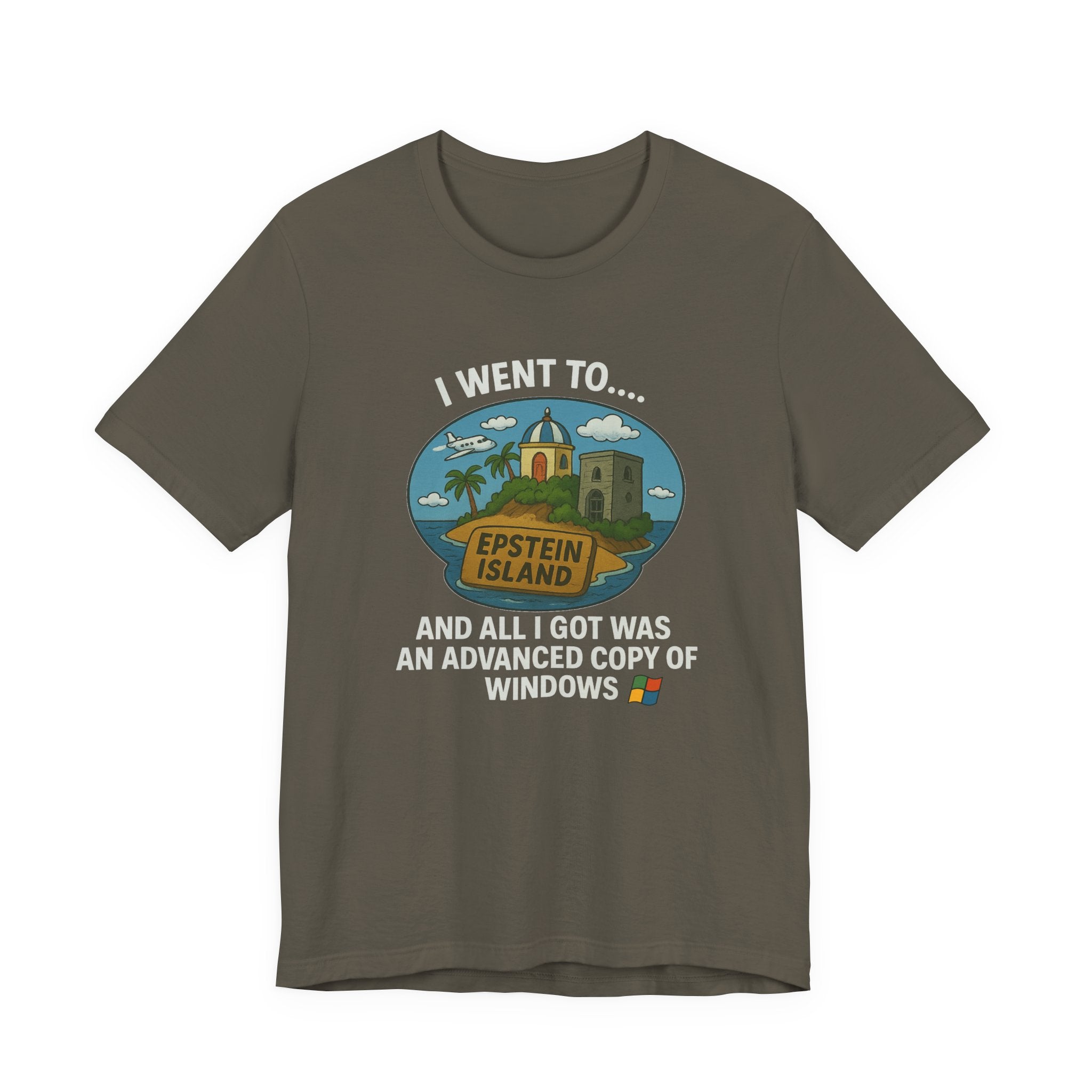 Parody T-Shirt – “Advanced Copy of Windows” Island Souvenir